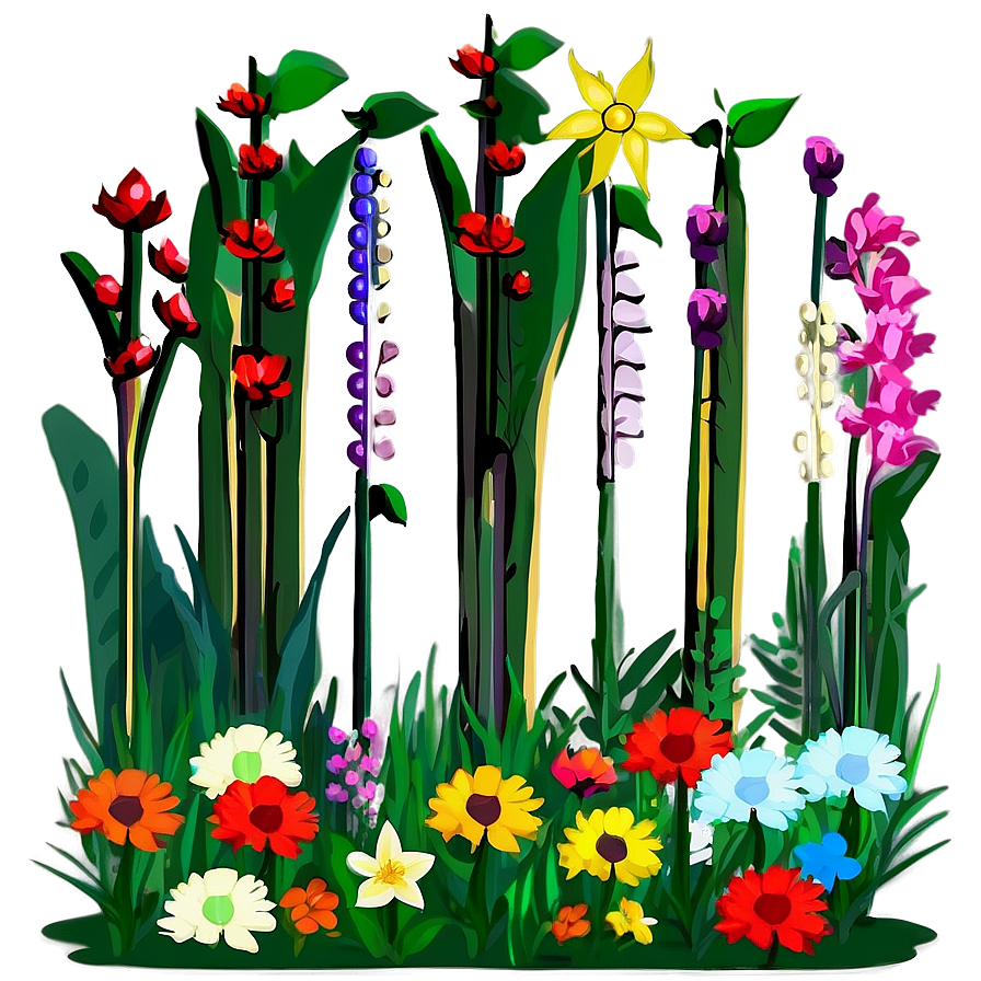 Native Plant Flower Bed Png 80 PNG image