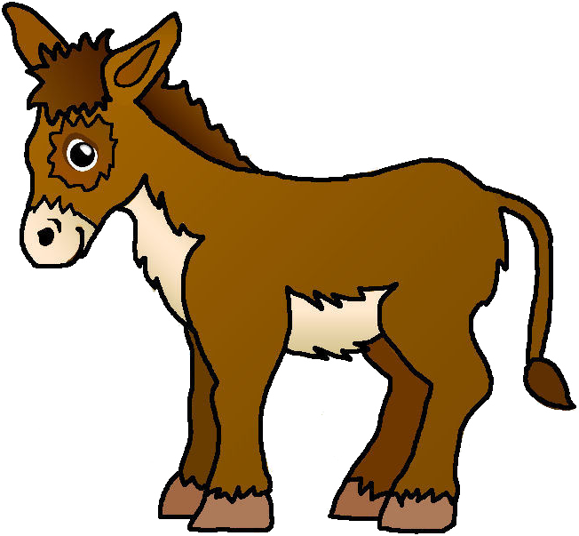 Nativity Scene Donkey Illustration PNG image