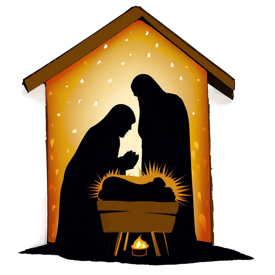 Nativity Scene Silhouette Png 86 PNG image