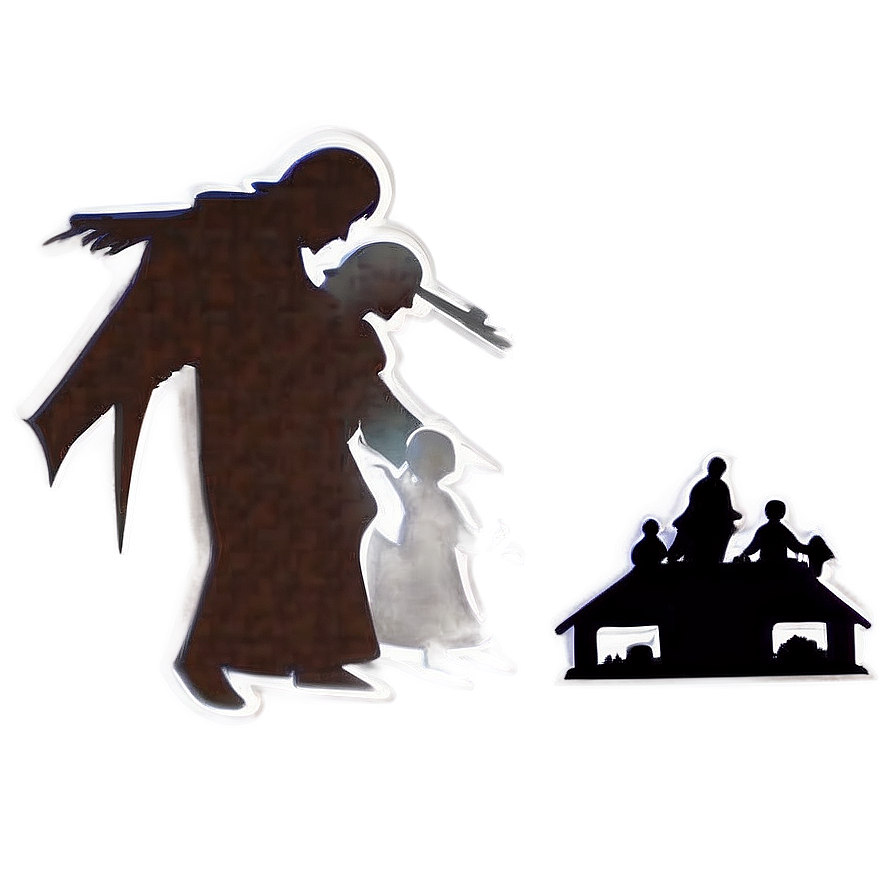 Nativity Scene Silhouette Png Nlf PNG image