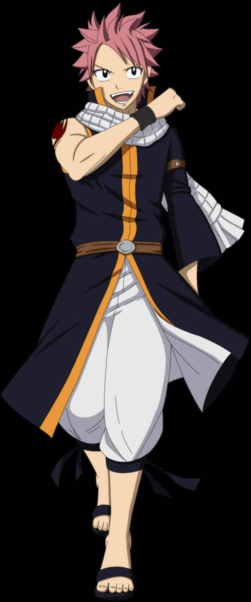 Natsu Dragneel Fairy Tail Anime Character PNG image