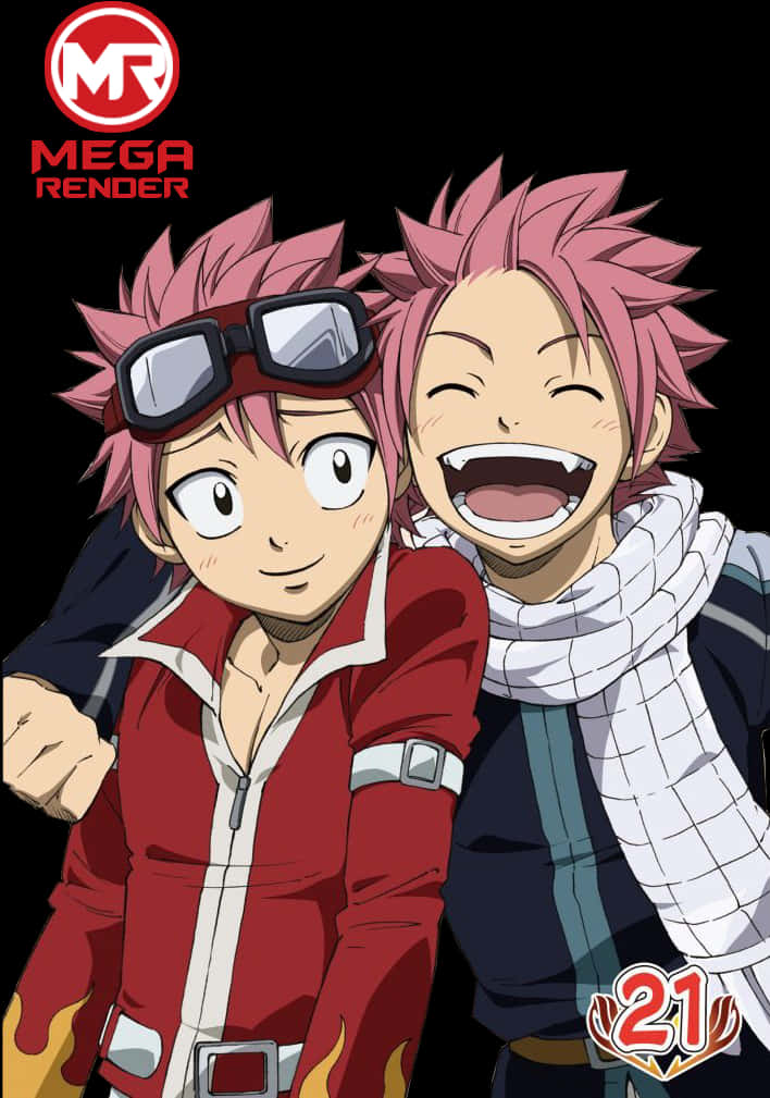 Natsuand Happy Fairy Tail Friends PNG image