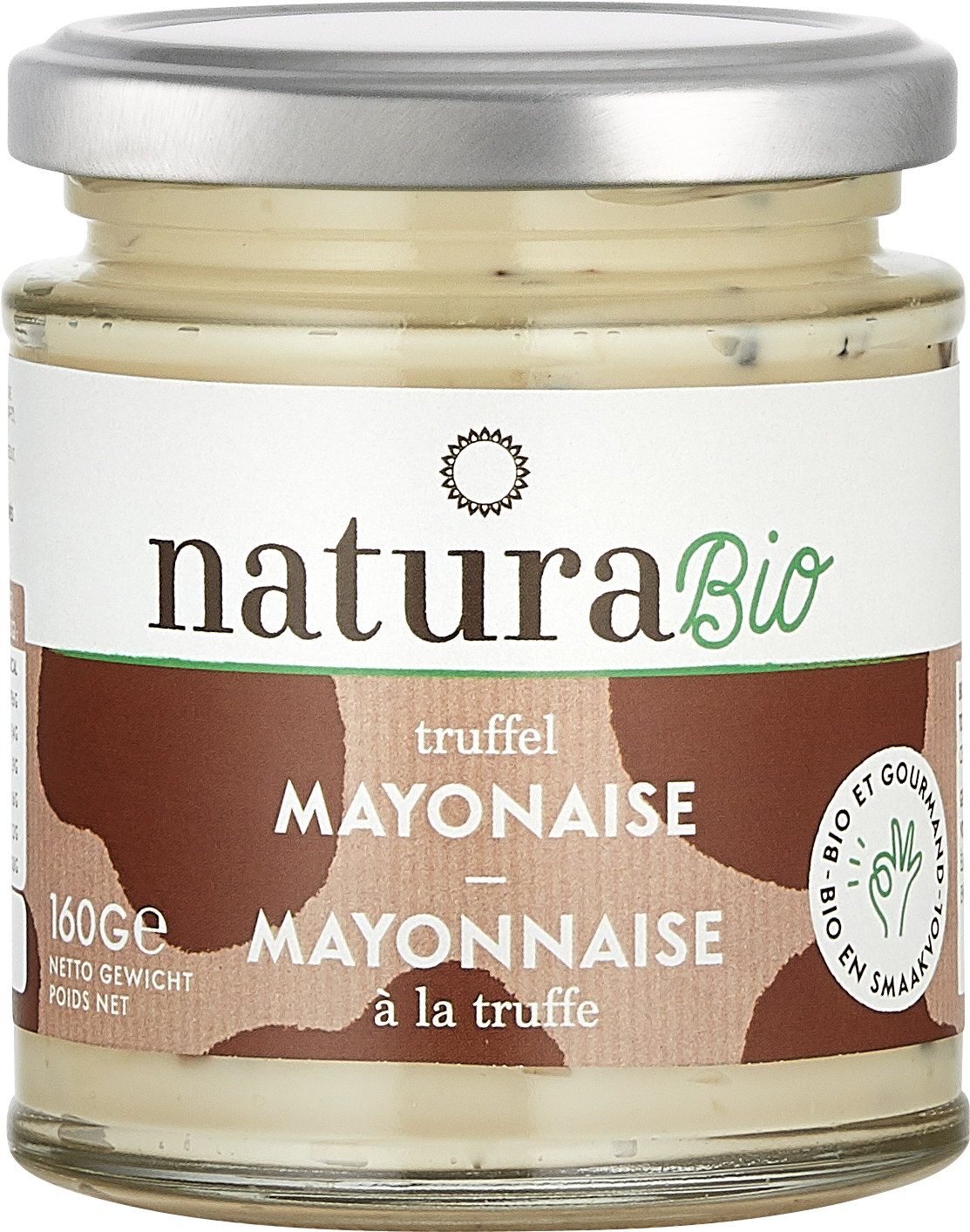 Natura Bio Truffle Mayonnaise Jar160g PNG image