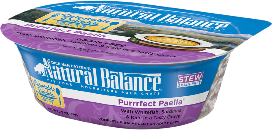 Natural Balance Cat Food Purrfect Paella PNG image