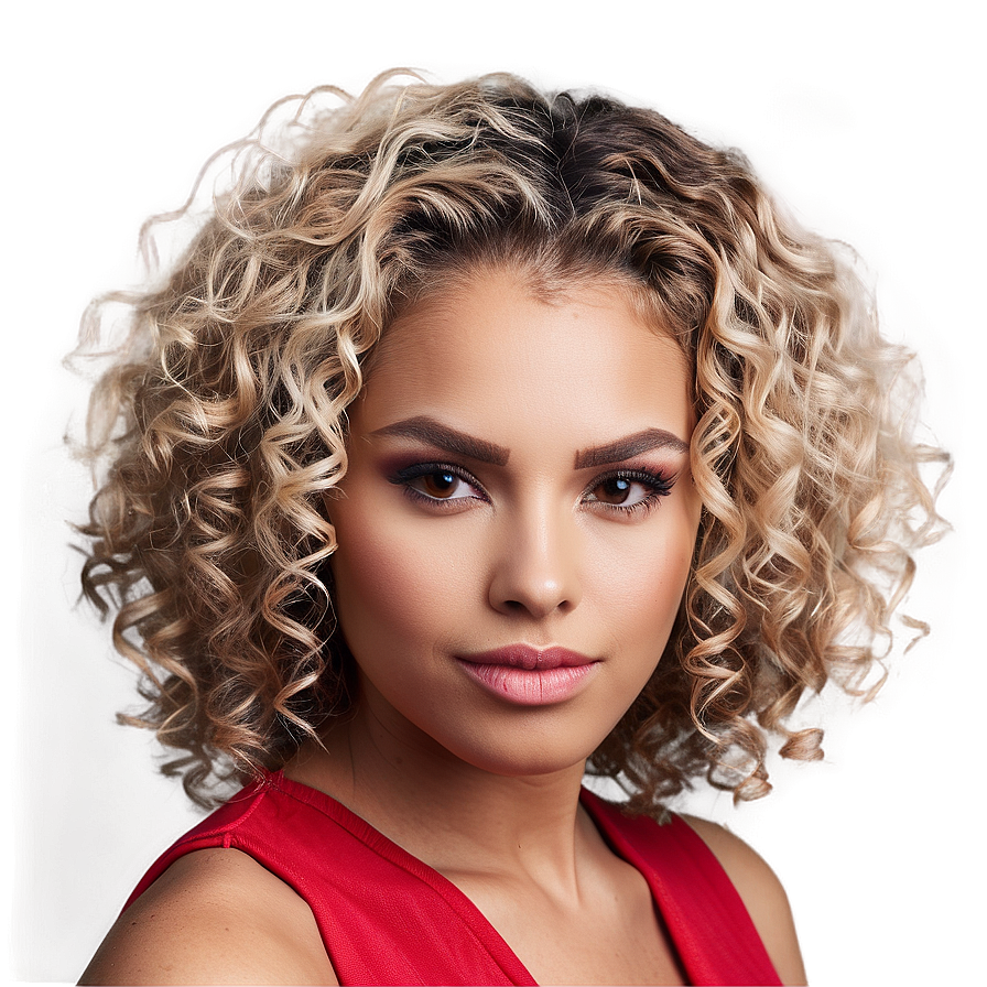 Natural Curly Hairstyle Png 05242024 PNG image