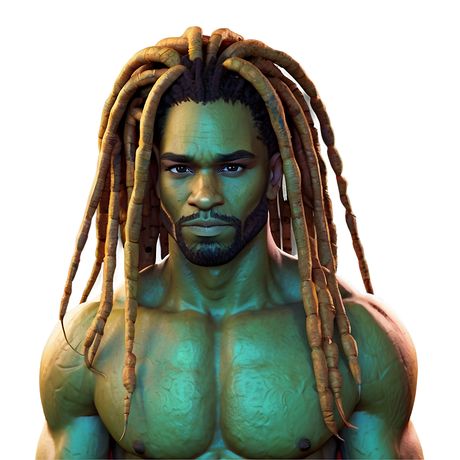 Natural Dreads Look Png 33 PNG image