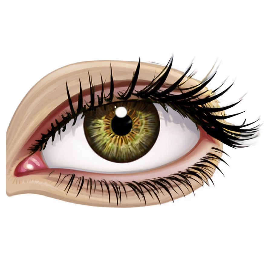 Natural-looking Eyelashes Png 05042024 PNG image