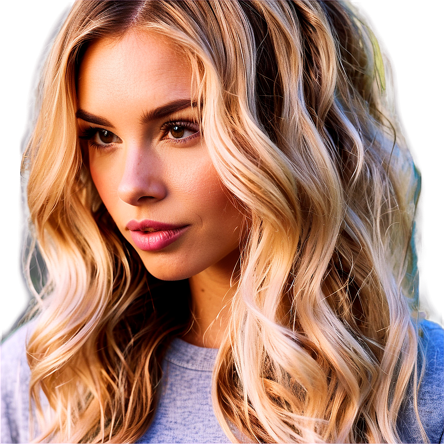 Natural Looking Hair Waves Png Reg PNG image