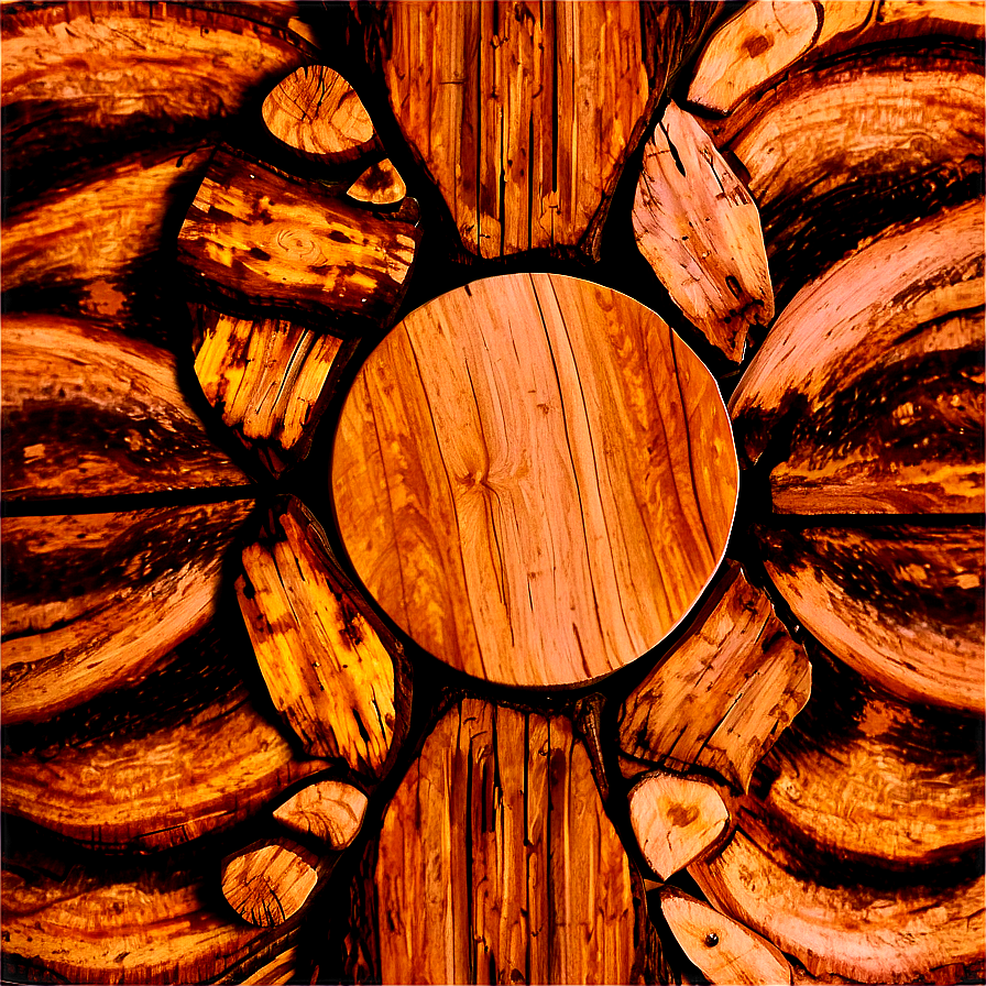 Natural Wood Circle Texture Png 06282024 PNG image