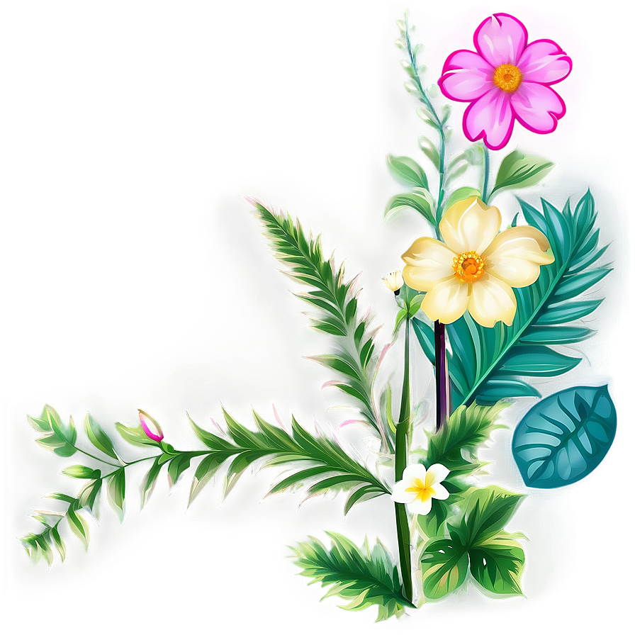 Nature Flower Border Png Cxe PNG image