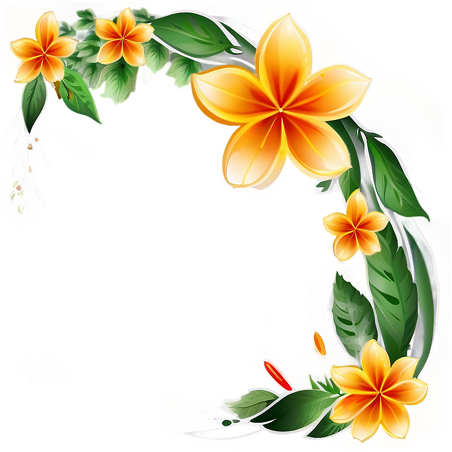 Nature Flower Border Png Vuy16 PNG image