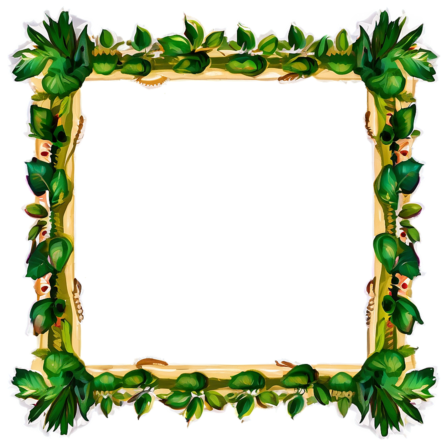 Nature Inspired Green Border Png 04292024 PNG image