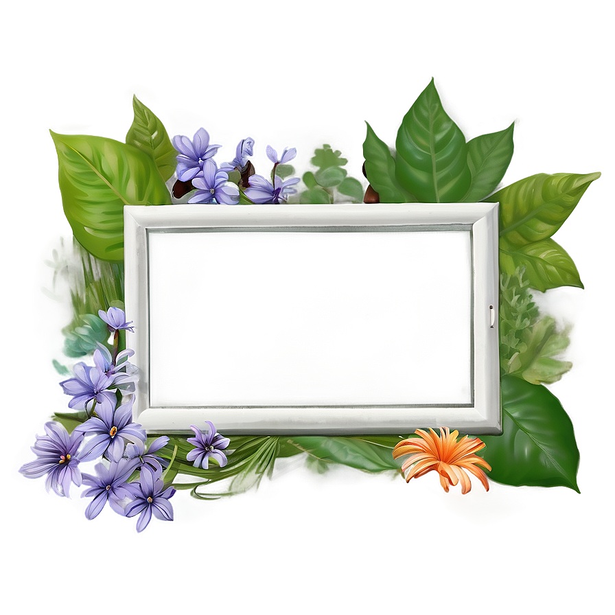 Nature Inspired Picture Frame Png Seu PNG image