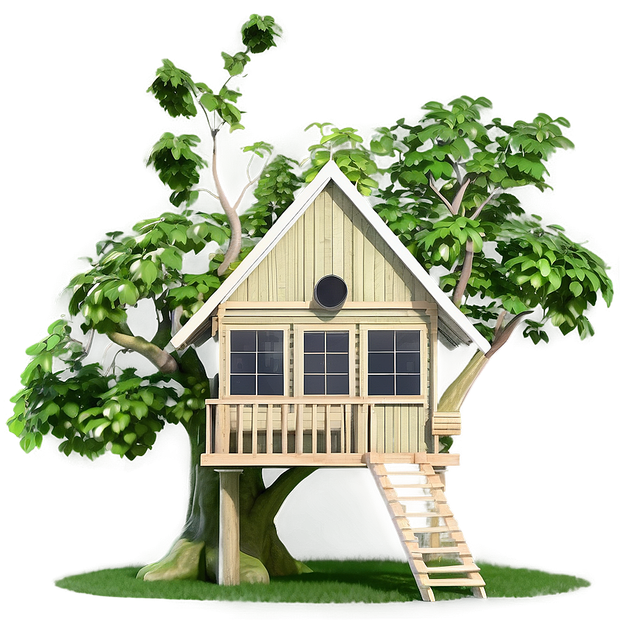 Nature-inspired Tree House Png 06282024 PNG image