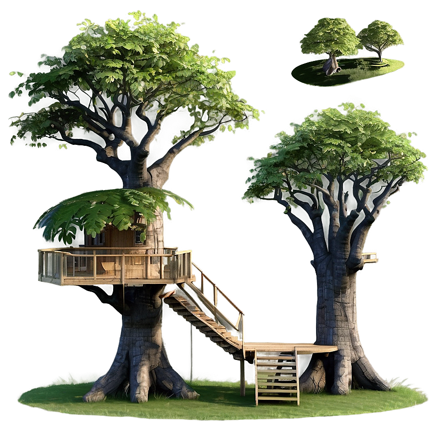 Nature-inspired Tree House Png 48 PNG image