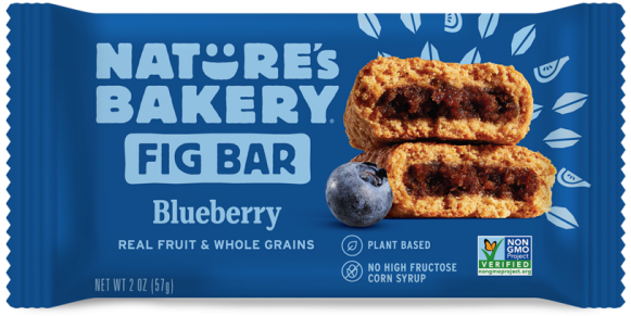 Nature's Bakery Blueberry Fig Bar Packaging PNG image