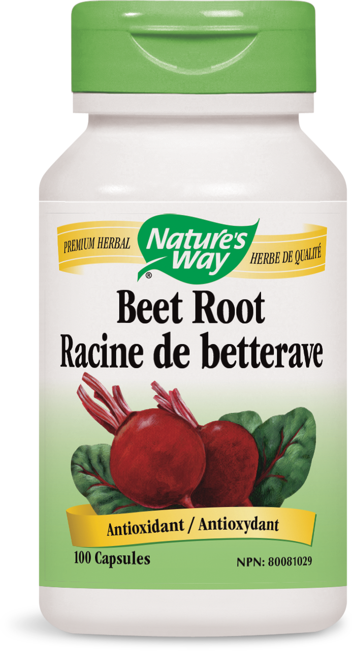 Natures Way Beet Root Capsules Bottle PNG image