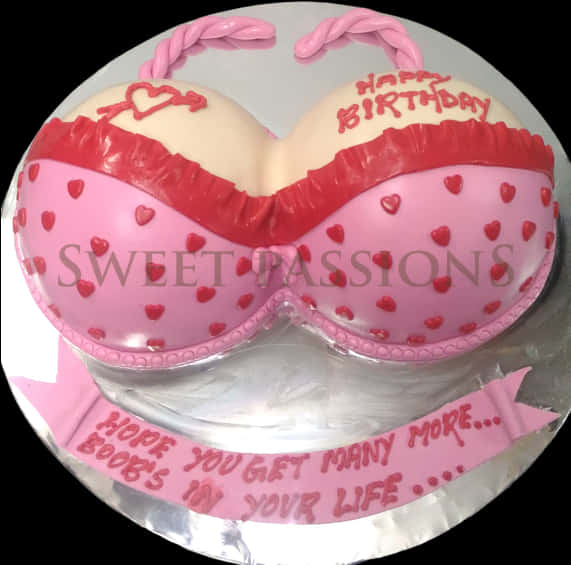 Naughty Birthday Cake Design PNG image