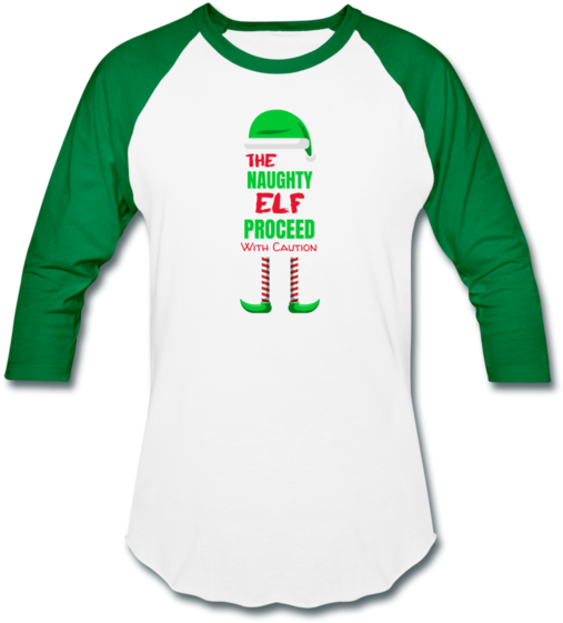 Naughty Elf Christmas Shirt PNG image