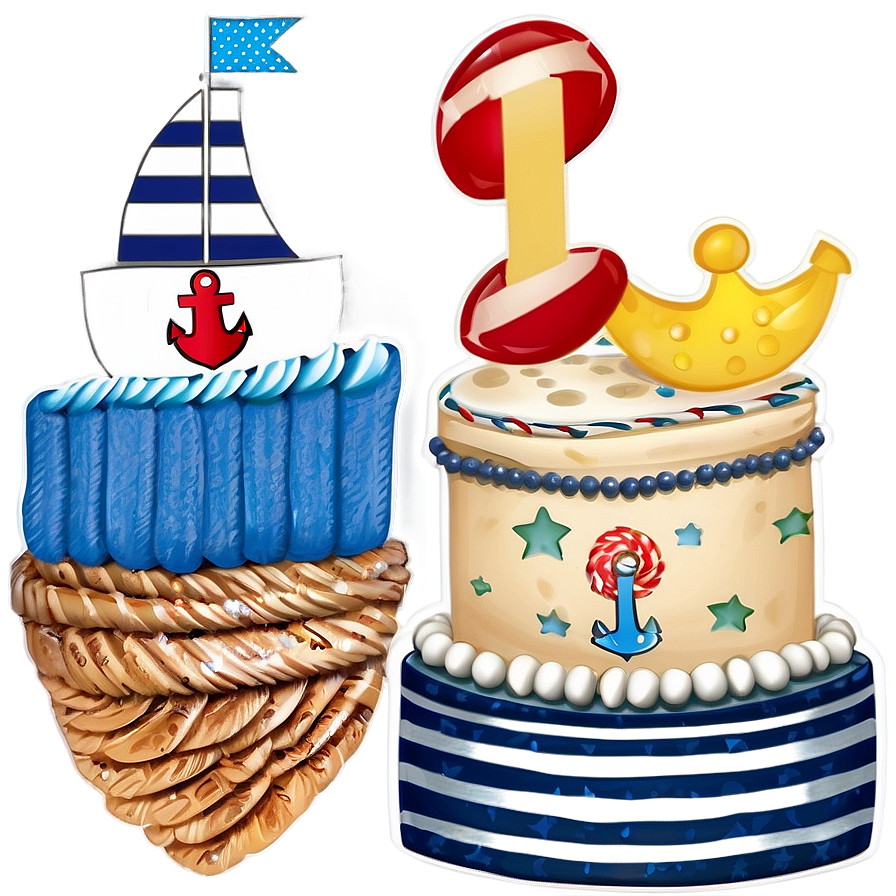 Nautical 1st Birthday Theme Png Ulu49 PNG image