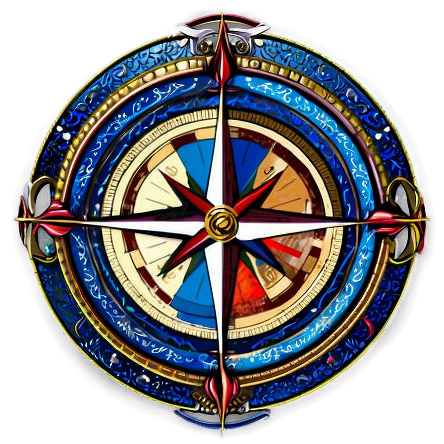 Nautical Compass Rose Graphic Png 14 PNG image
