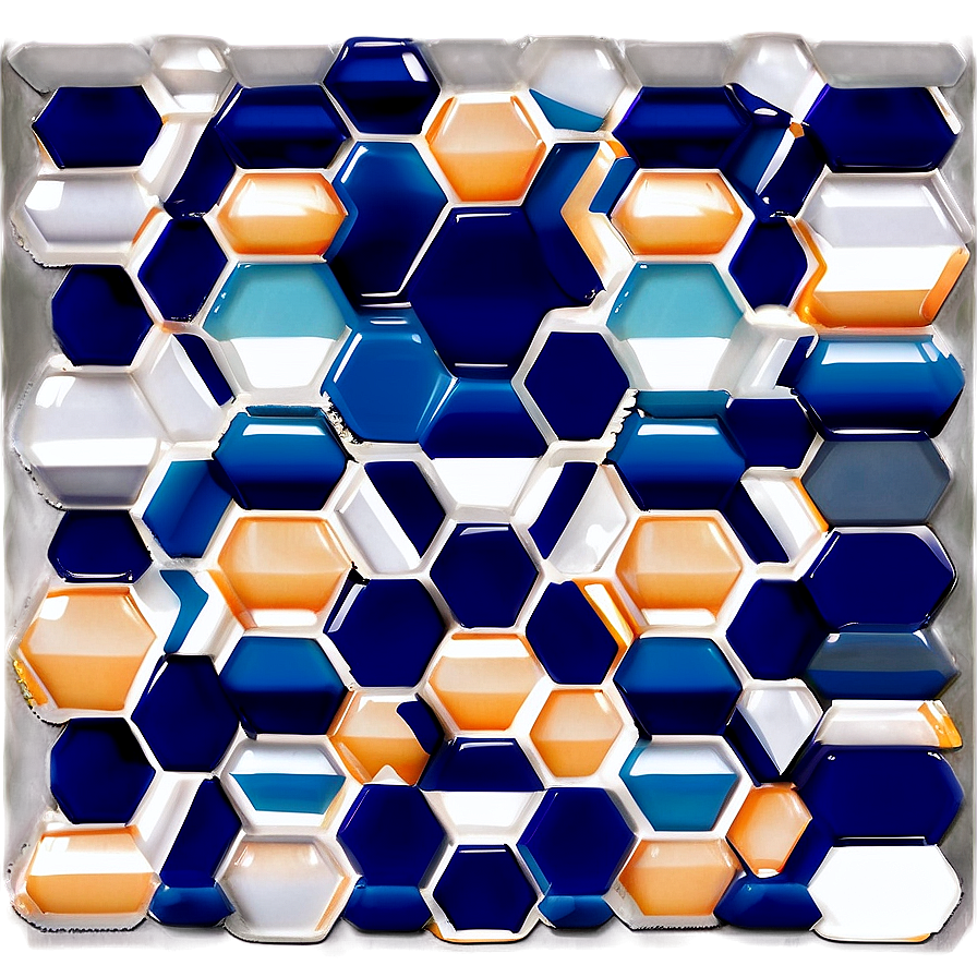 Nautical Hexagon Pattern Png Cwa92 PNG image