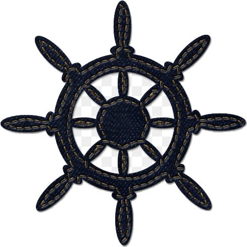 Nautical Ship Wheel Icon PNG image