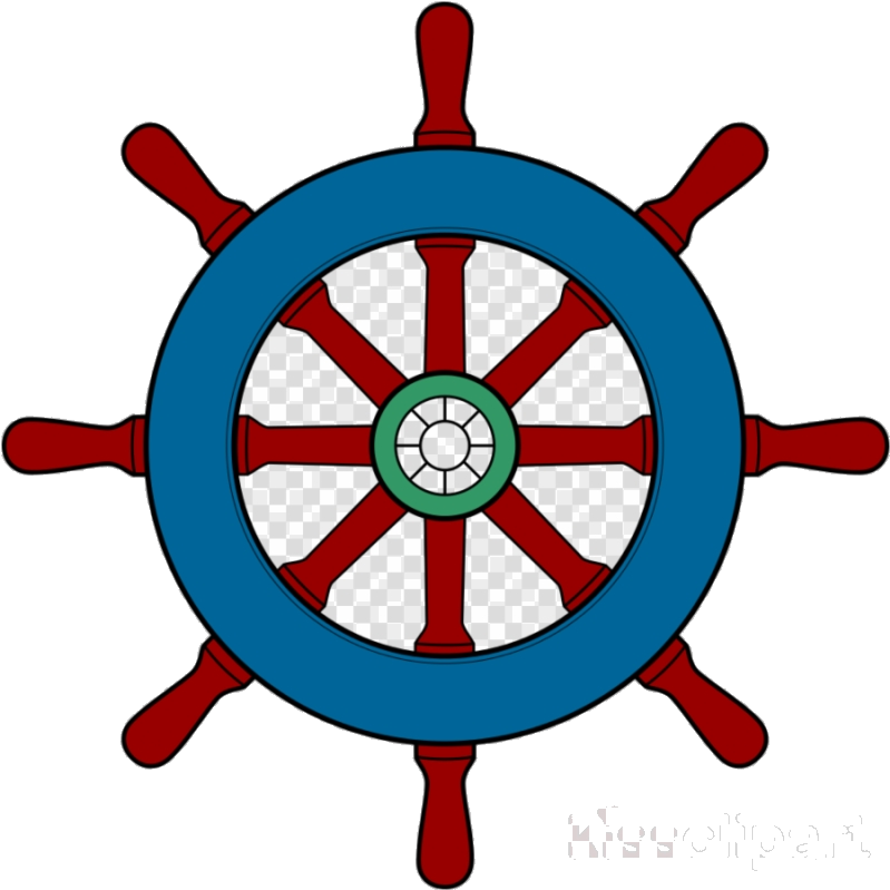 Nautical Ship Wheel Illustration PNG image