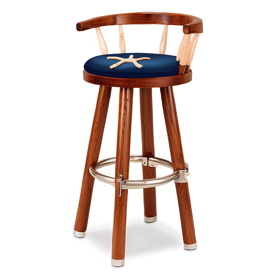 Nautical Theme Barstool Png 06282024 PNG image