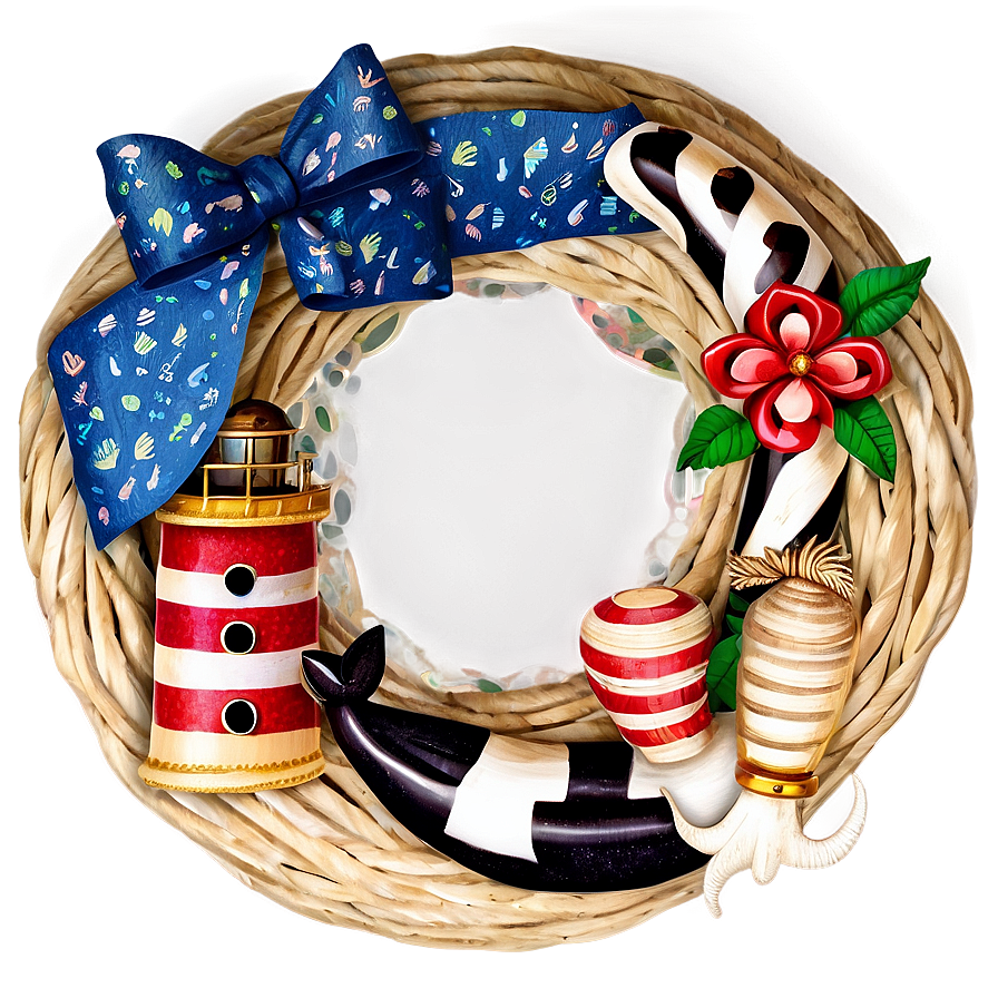 Nautical Theme Wreath Png Xyi52 PNG image