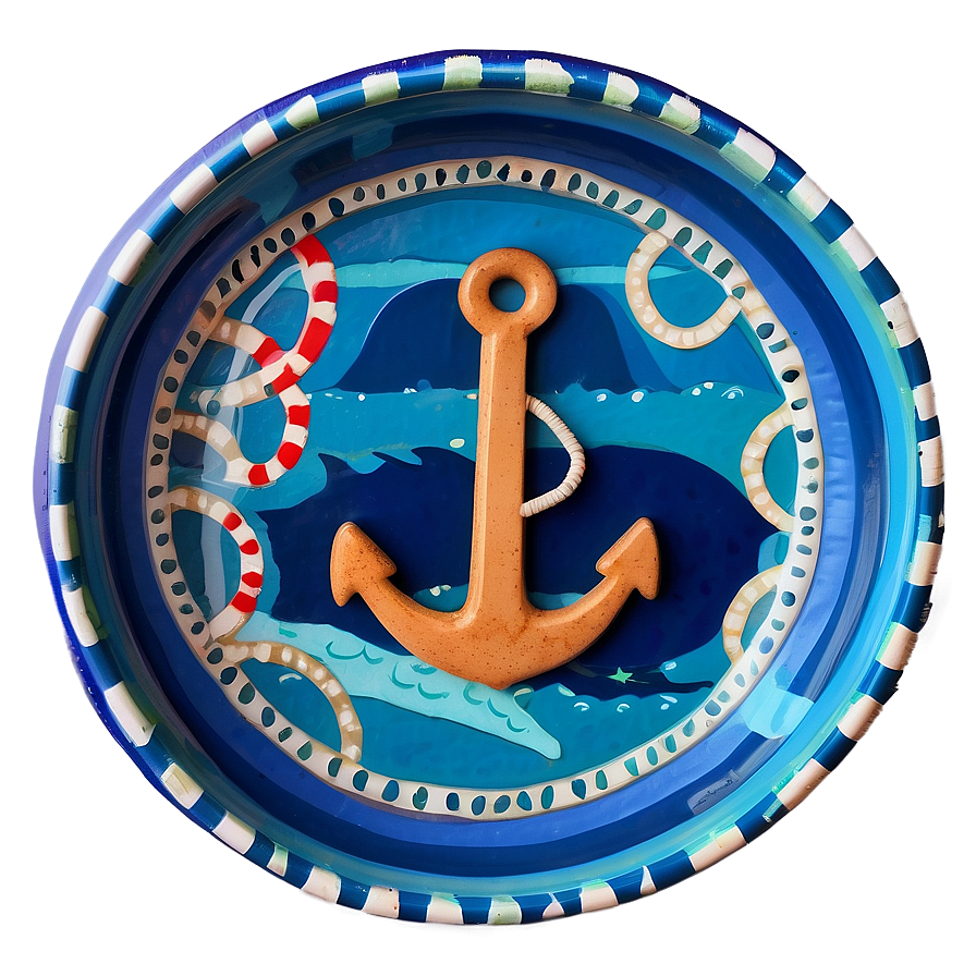 Nautical Themed Tray Png 06212024 PNG image