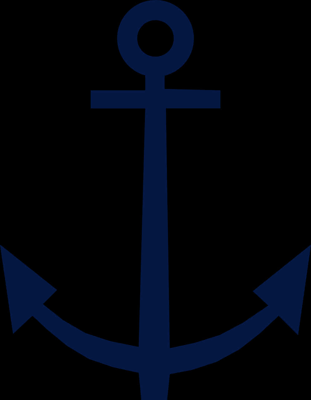 Navy Blue Anchor Graphic PNG image