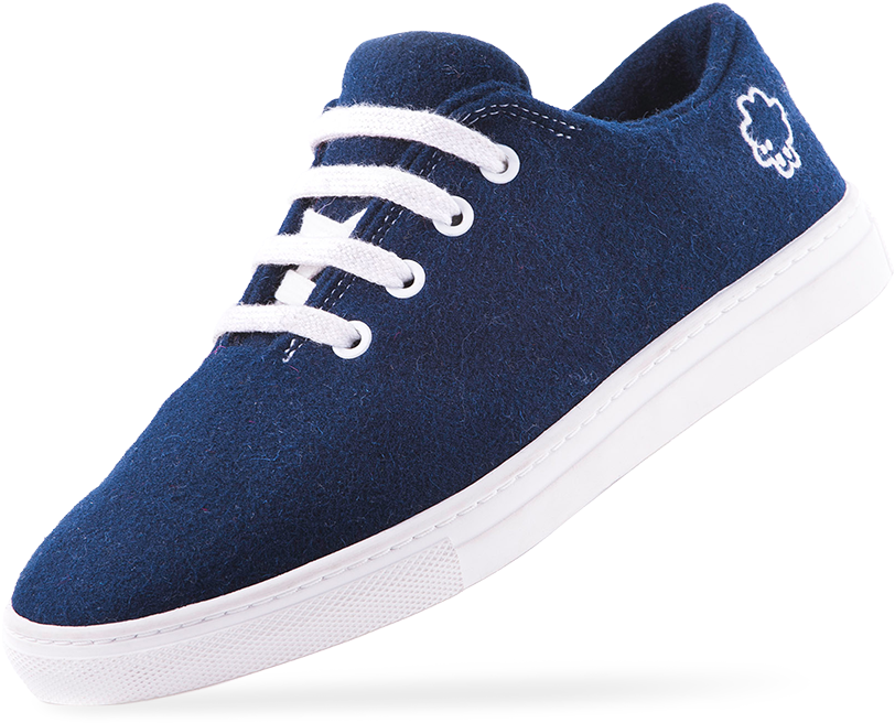 Navy Blue Casual Sneaker PNG image