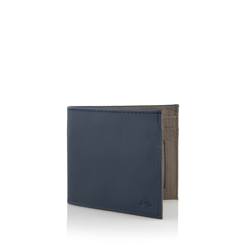 Navy Blue Leather Wallet PNG image