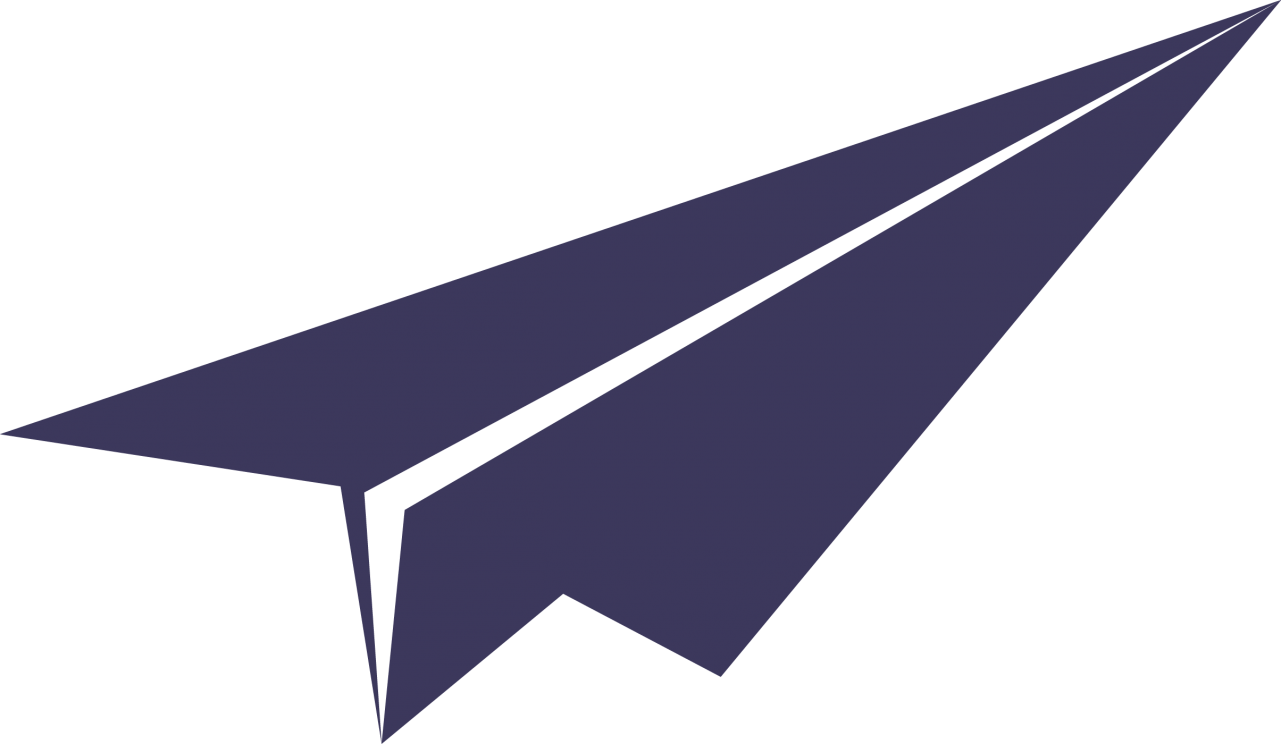 Navy Blue Paper Plane Graphic PNG image