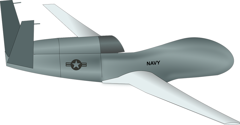 Navy Drone3 D Model PNG image