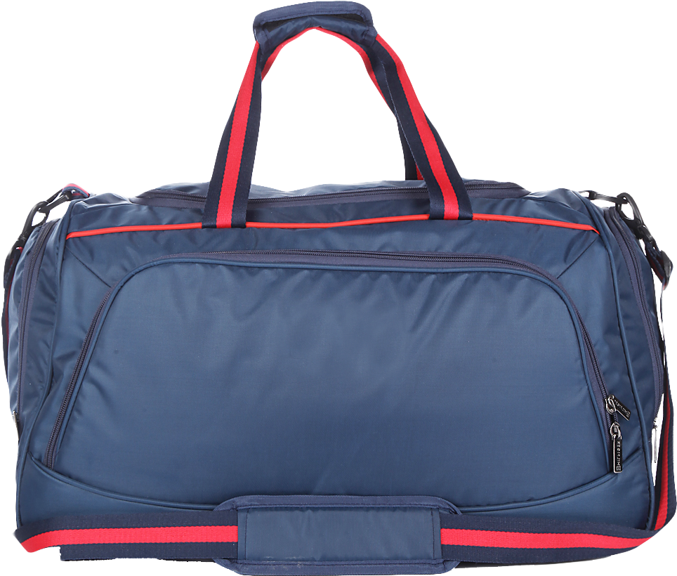 Navy Red Travel Duffel Bag PNG image