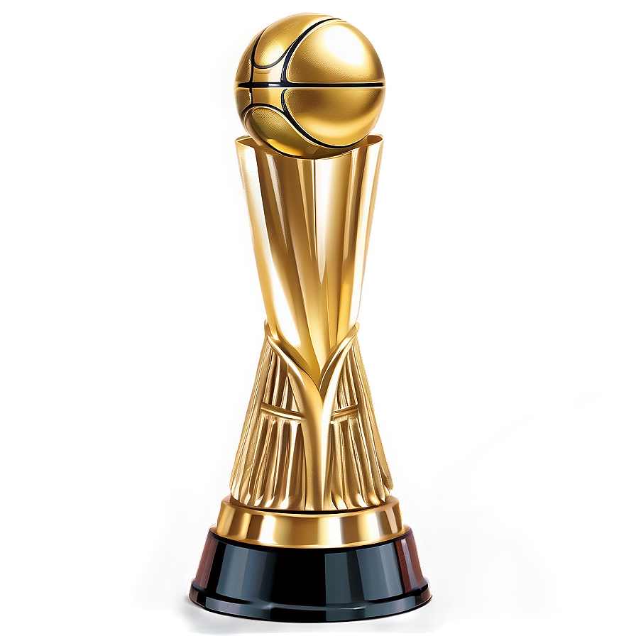 Nba Champions Gold Trophy Png Ajv PNG image