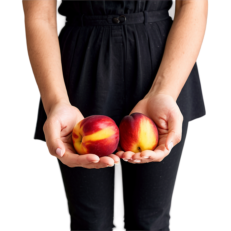 Nectarine In Hand Png Egj PNG image