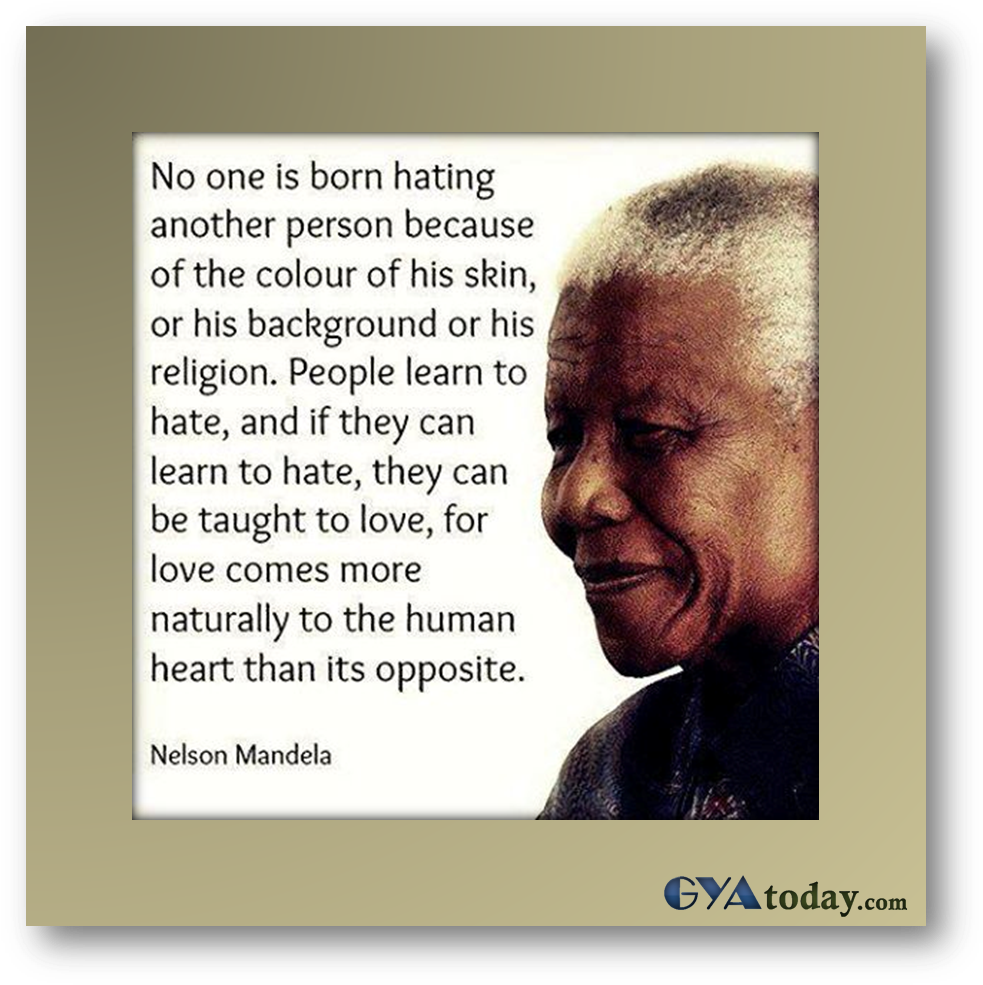 Nelson Mandela Loveand Hate Quote PNG image