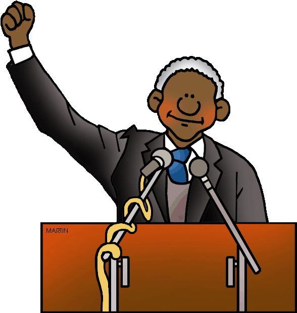 Nelson Mandela Speech Illustration PNG image