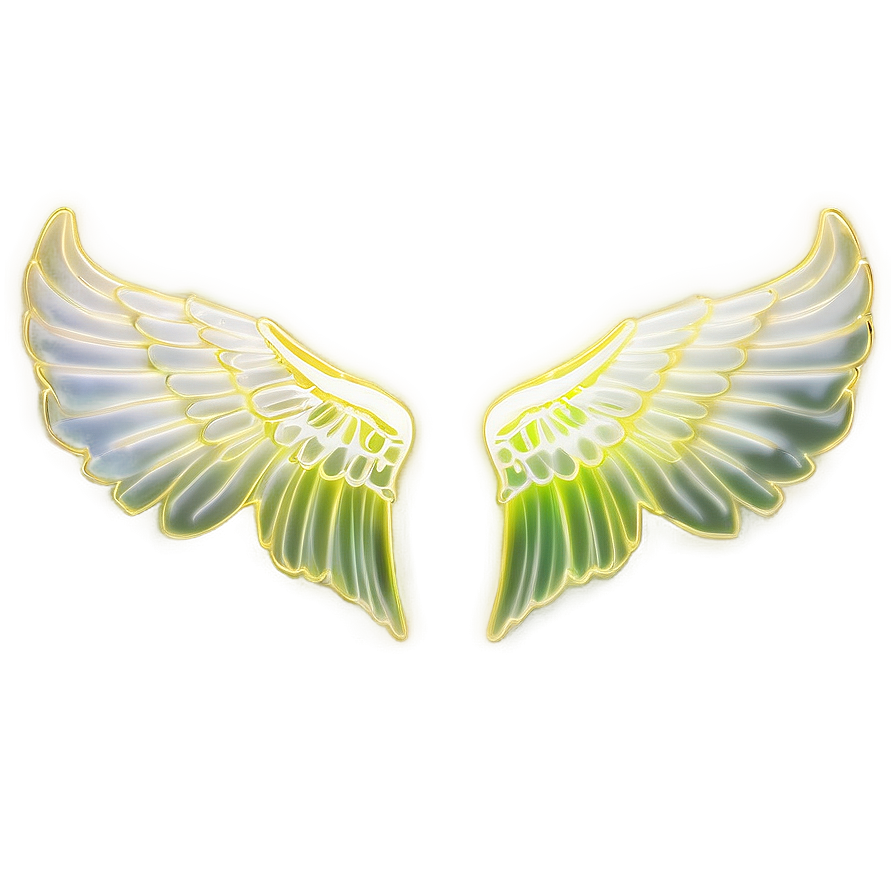 Neon Angel Wings Symbol Png Dcj PNG image