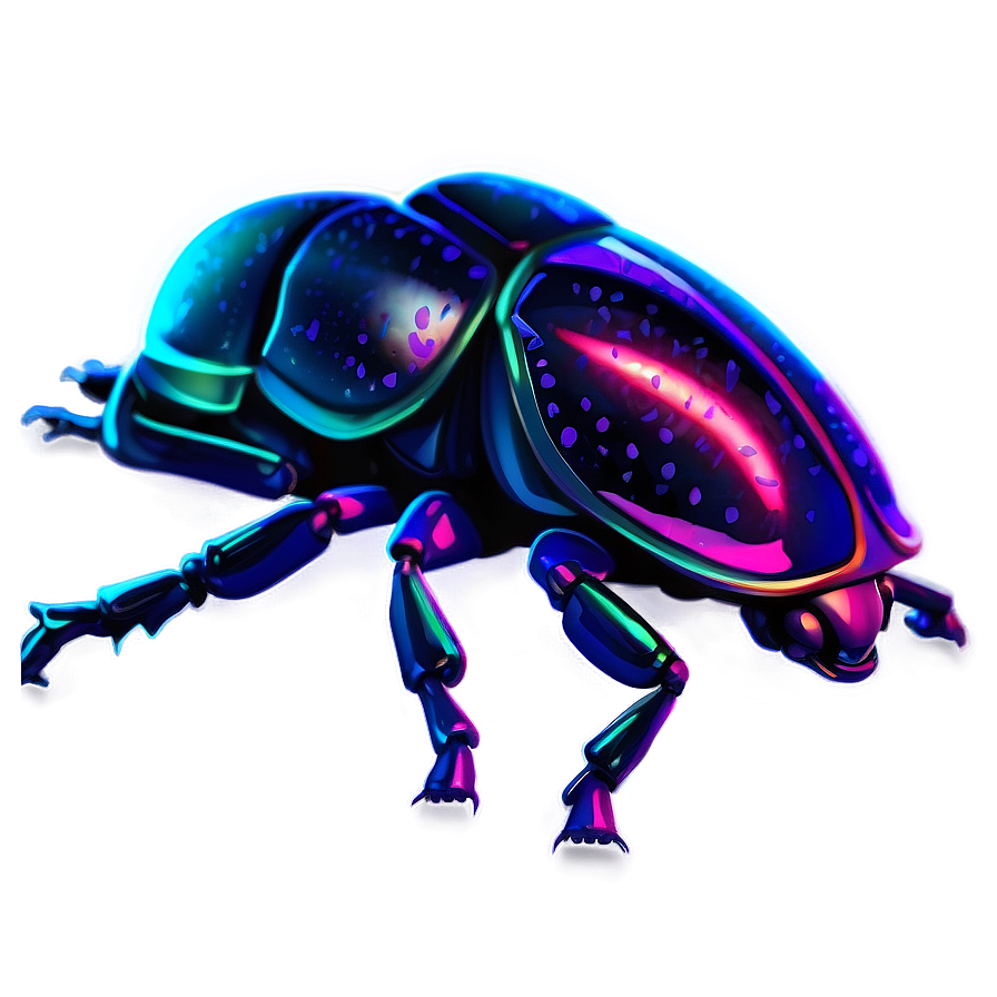 Neon Beetle Art Png Xxq PNG image