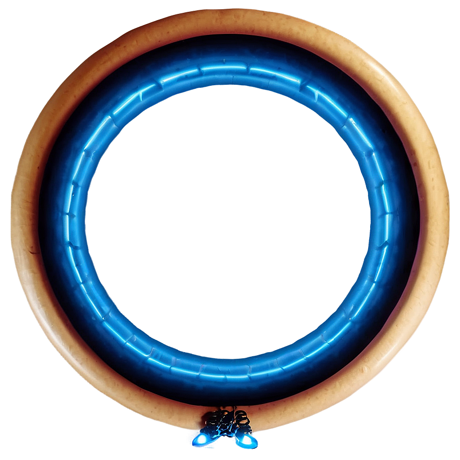 Neon Blue Circle Png 05252024 PNG image