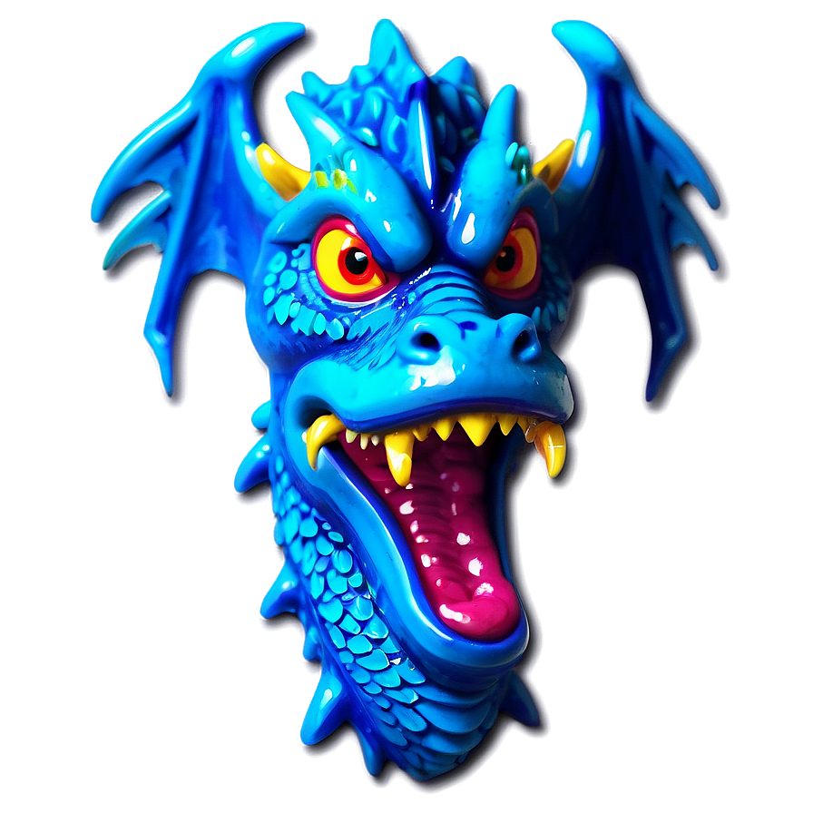 Neon Blue Dragon Picture Png Syl90 PNG image