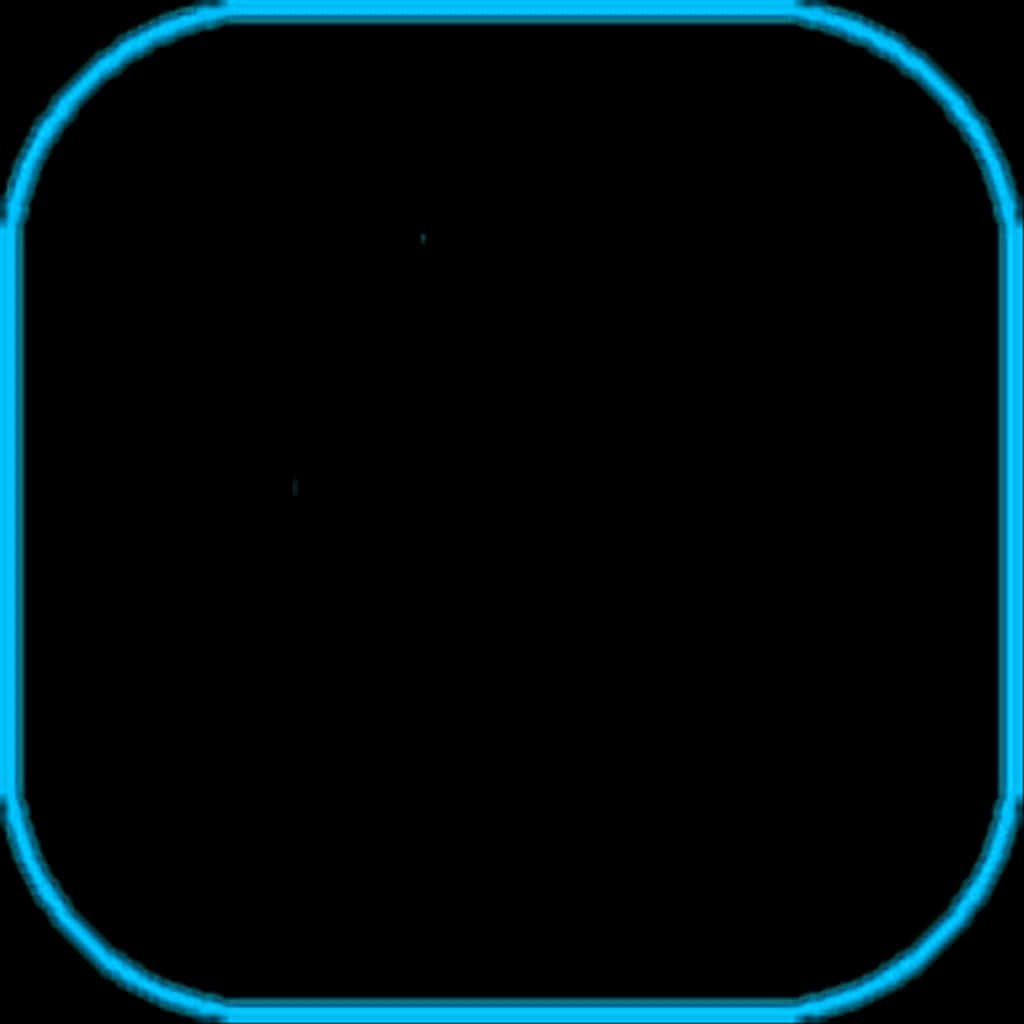 Neon Blue Square Outline PNG image