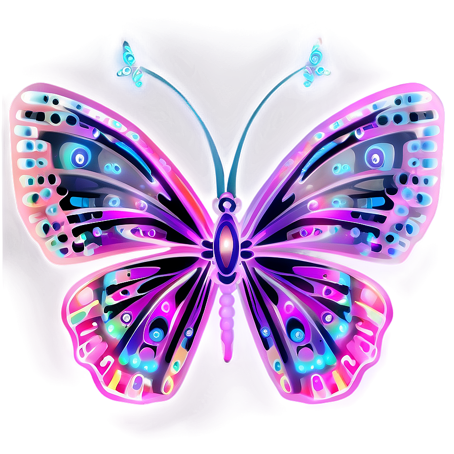 Neon Butterfly Fantasy Png 44 PNG image