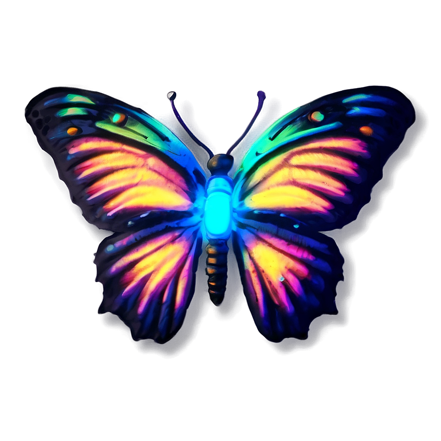 Neon Butterfly Glow Png Jmv63 PNG image