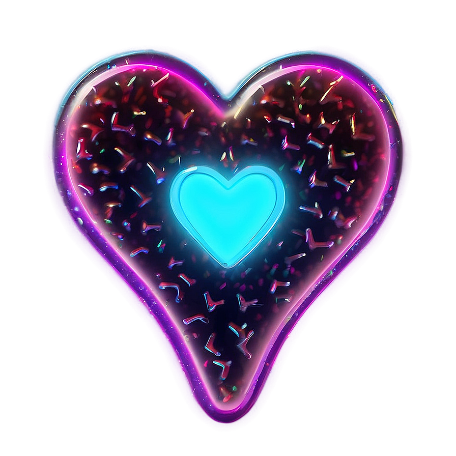 Neon Candy Heart Png 36 PNG image