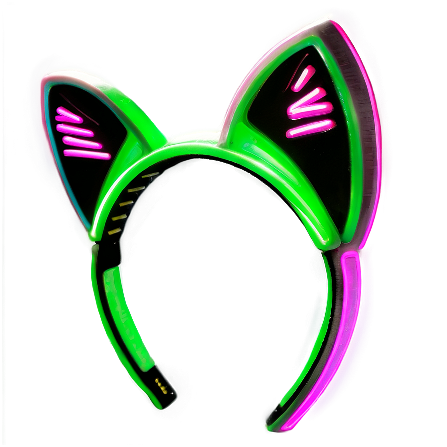 Neon Cat Ears Png 51 PNG image